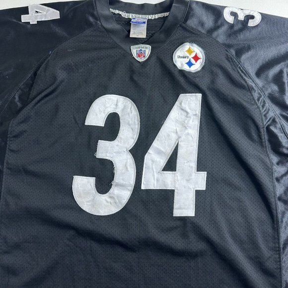 REEBOK PITTSBURGH STEELERS RASHARD MENDENHALL #34 JERSEY MENS Size 54 SEWN - Picture 4 of 10